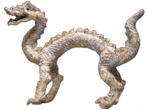 Chinese Tang Dynasty Painted Ceramic Dragon
